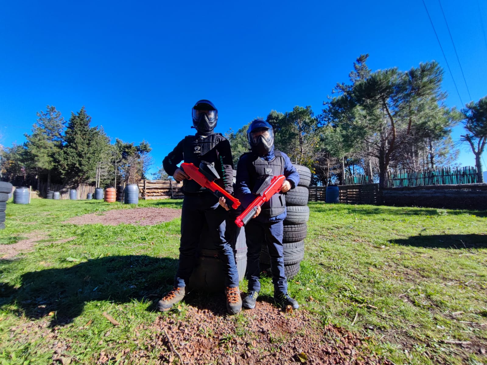 Bambini al Nebrowoods Paintball Field